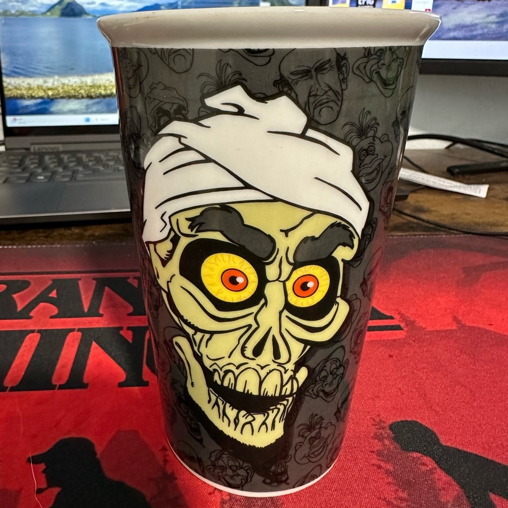 VTG 2013 Jeff Dunham Achmed Travel Coffee Mug Tumbler No Lid